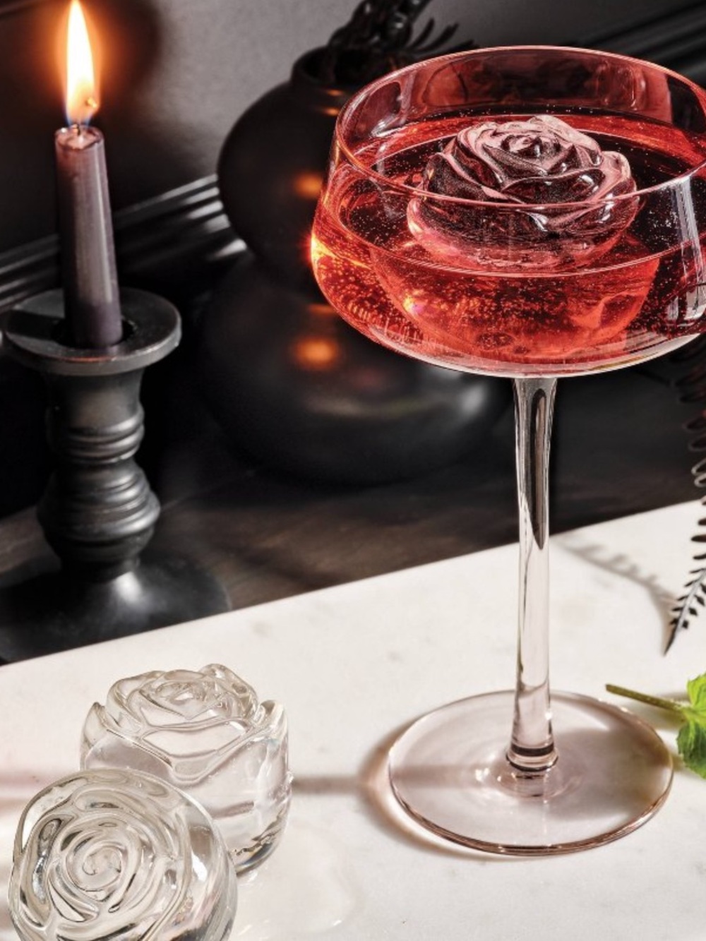 🌹🖤 New Rose Ice Cube Mold - Threshold - Silicone 🖤🌹